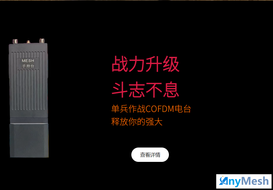 AnyMESH-SWL-2W单兵手持型无线宽带自组网M